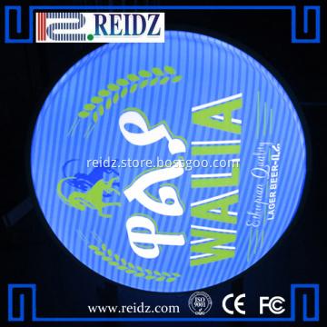 Outdoor advertising led illuminated rotating light box sign